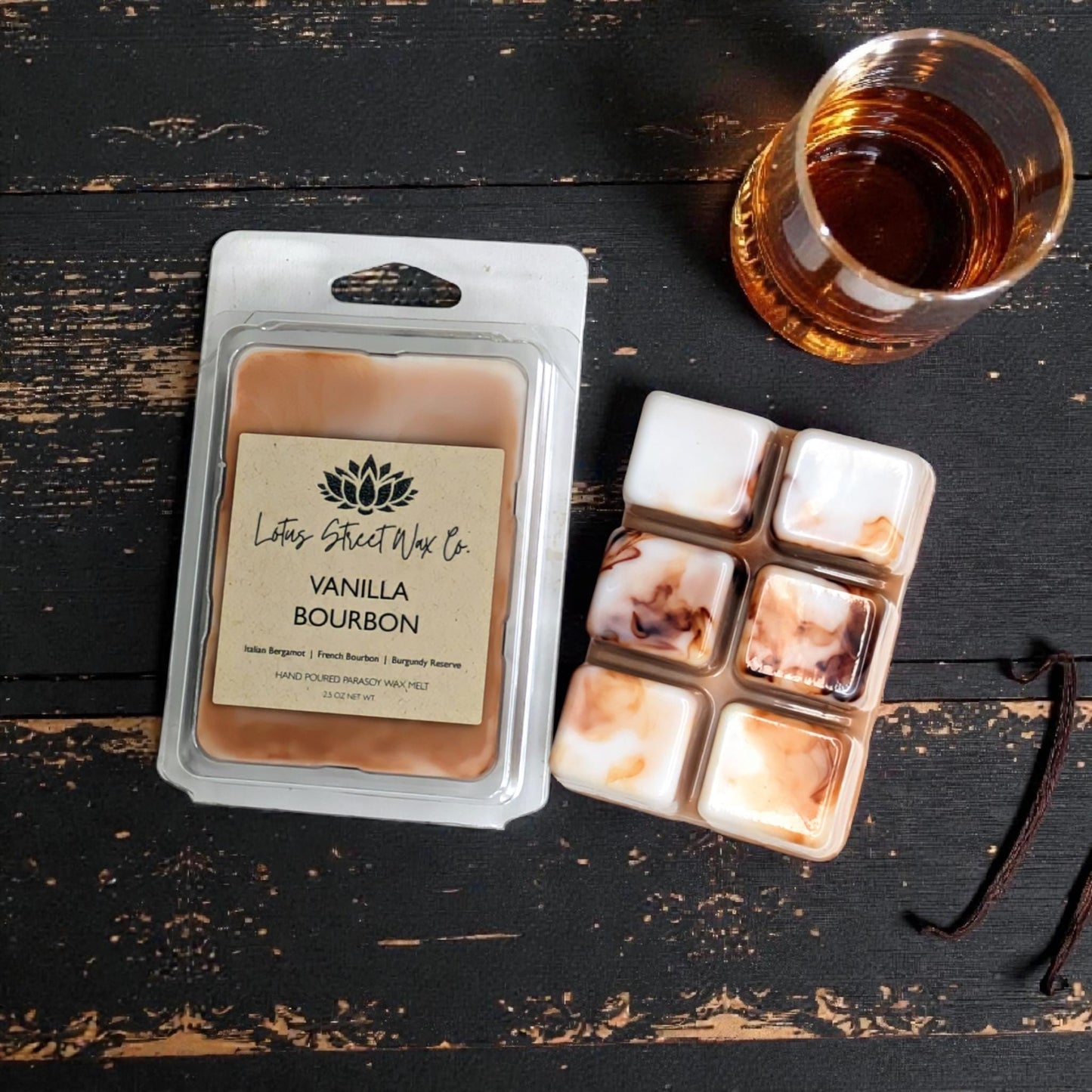 Vanilla Bourbon Wax Melt, Phthalate Free, Vegan