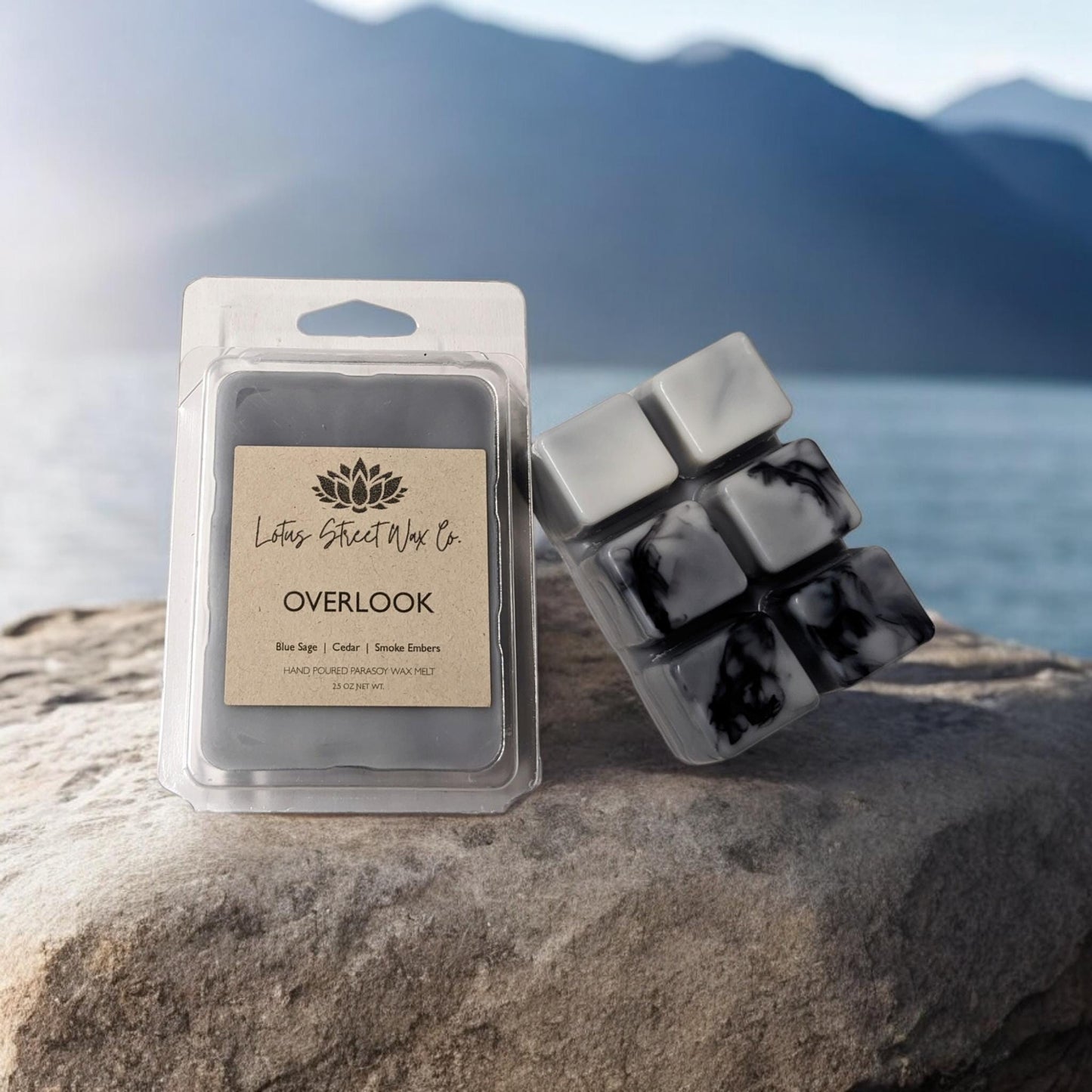 Overlook Wax Melt, Smoked Cedar & Eucalyptus Scent
