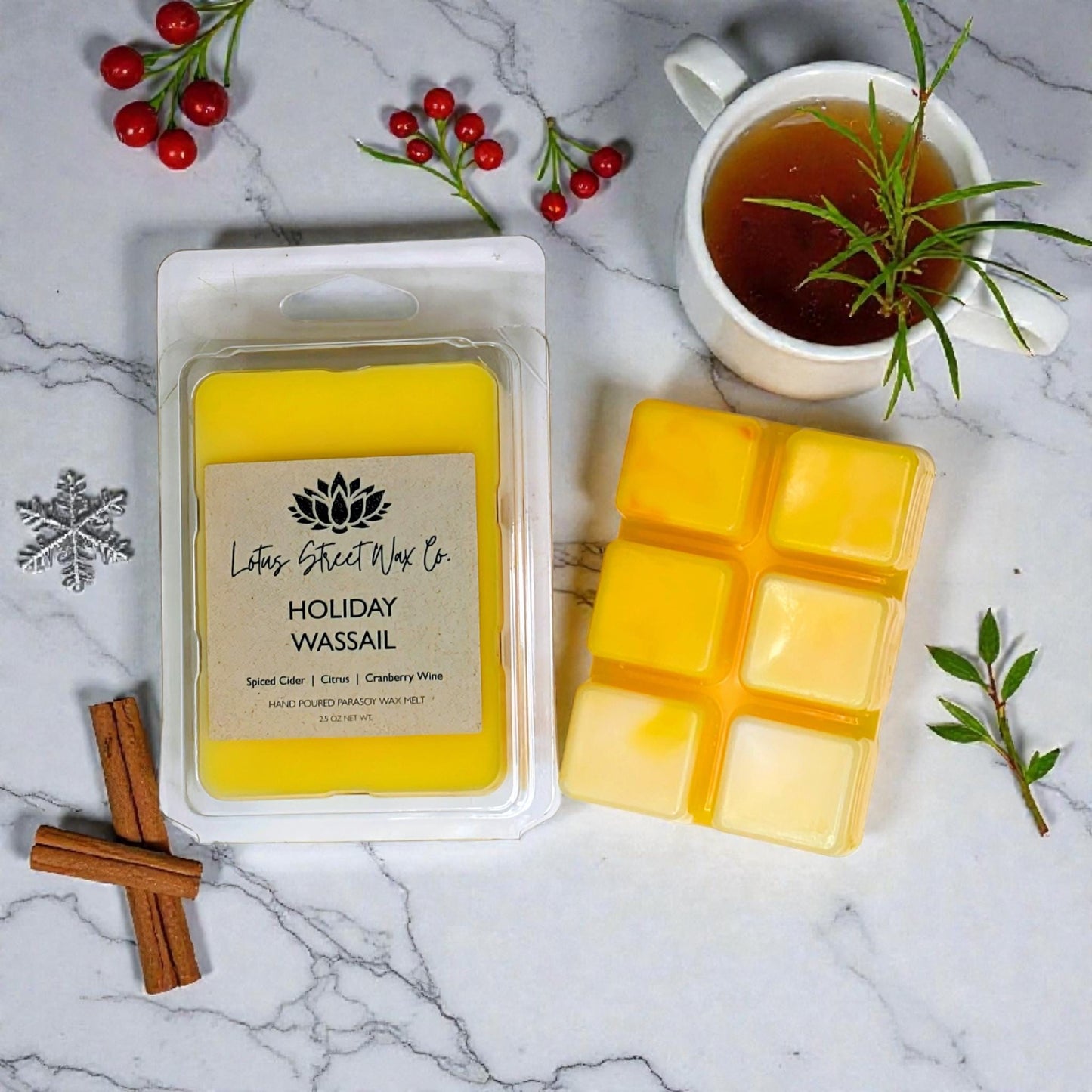 Holiday Wassail Wax Melt, Spiced Cider Scent