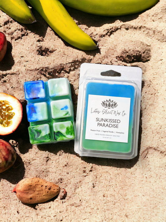Sunkissed Paradise Wax Melt, Passionfruit, Banana Flower