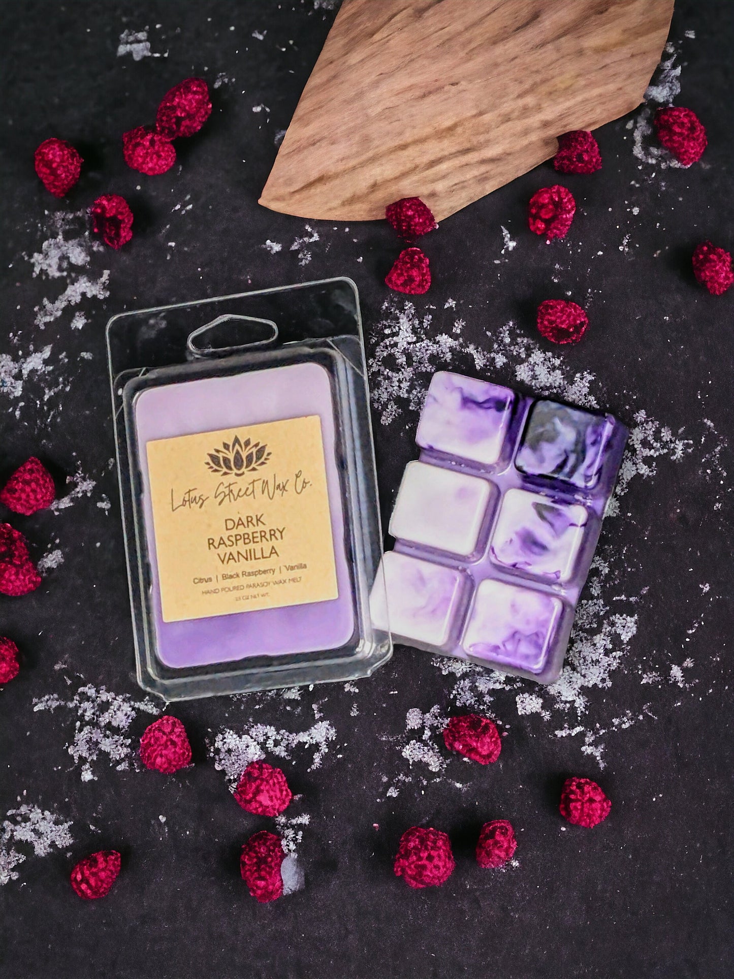 Raspberry Vanilla Scented Wax Melt, Vegan Friendly