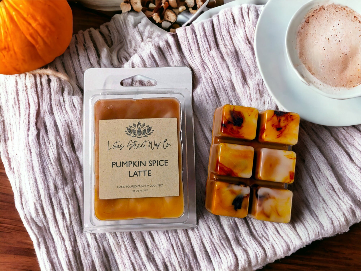 Pumpkin Spice Latte Wax Melt, Coffee, Cinnamon, Clove