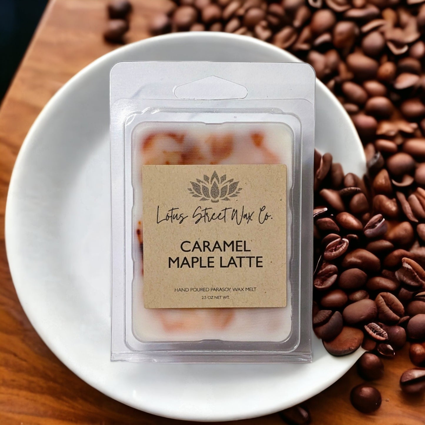 Caramel Maple Latte Wax Melt, Coffee Scent